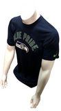 Nike Dri Fit Men's Seattle Seahawks Blue Pride Navy Short Sleeve NFL Shirt