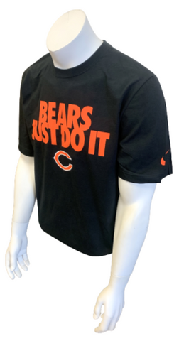 Nike Men's Chicago Bears Just Do It NFL Football Black Shirt Size Large