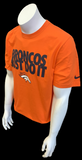 Nike Men's Denver Broncos Just Do It NFL Football Orange Shirt Size Large