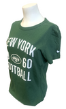 Nike Women's New York Jets Football 1960 Green Short Sleeve Slim Fit Shirt M