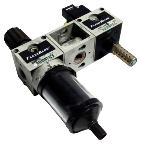 Numatics Flexi-Blok C32D-04 Filter Regulator & S32E-04BKM Solenoid Valve