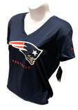 Nike Dri Fit Women's New England Patriots Navy Short Sleeve Shirt NFL T-Shirt