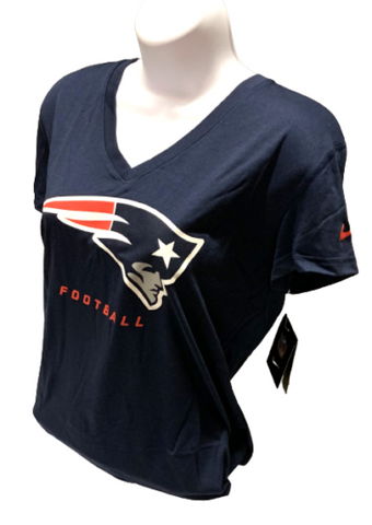 Nike Dri Fit Women's New England Patriots Navy Short Sleeve Shirt NFL –  Surplus Select