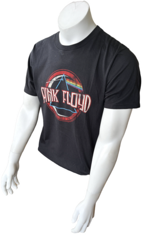 Anvil Men's Pink Floyd The Dark Side Of The Moon Black Short Sleeve Shirt  Size M