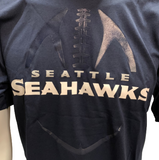 Nike Dri Fit Men's Seattle Seahawks Football Navy Short Sleeve Shirt NFL T-Shirt