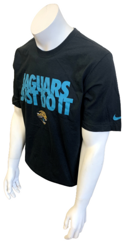 Nike Men's Jacksonville Jaguars Just Do It NFL Football Black Shirt Size Large