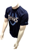 Nike Dri Fit Men's Tennessee Titans Football Navy Short Sleeve Shirt NFL T-Shirt