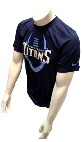 Nike Dri Fit Men's Tennessee Titans Football Navy Short Sleeve Shirt NFL T-Shirt