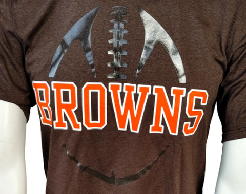 Cleveland Browns Womens Shirt XL Brown NFL Team Apparel Football