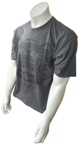 Harley Davidson Motorcycle Men's Since 1903 Short Sleeve Gray Shirt Size Large