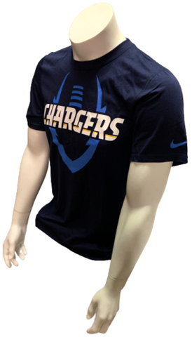 Nike Dri Fit Men's LA Chargers Football Navy Short Sleeve Shirt NFL T-Shirt