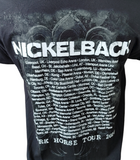 Anvil Men's Nickelback Dark Horse Tour 2010 Black Short Sleeve Shirt Size Large