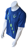 Nike Jordan Men's Air Jordan Flight Blue Short Sleeve Shirt Size Large