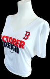 Nike Women's Boston Red Sox October Reign White Slim Fit Shirt