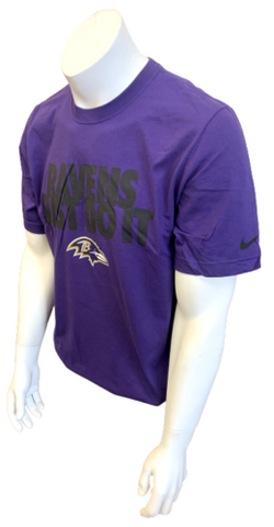 Nike Men's Baltimore Ravens Just Do It NFL Football Purple Shirt Size Large