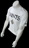 Nike NFL Team Apparel Men's New Orleans Saints White Short Sleeve Shirt Size S