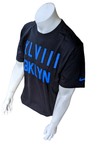 Nike Men's Super Bowl XLVIII Brooklyn BKLYN Black Short Sleeve NFL Shirt