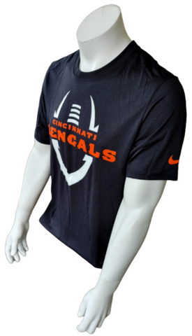 Nike Dri-Fit Men's Cincinnati Bengals Football Black Short Sleeve Shirt Size M