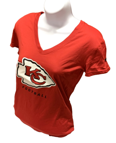 Nike Dri Fit Women's Kansas City Chiefs Red Short Sleeve Shirt NFL T-Shirt