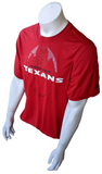 Nike Dri-Fit Men's NFL Houston Texans Football Red Short Sleeve Shirt Size Large