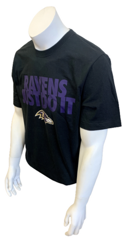 Nike Men's Baltimore Ravens Just Do It NFL Football Black Shirt Size Large