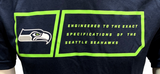 Nike Dri Fit Men's Seattle Seahawks Navy Short Sleeve Shirt NFL Football T-Shirt