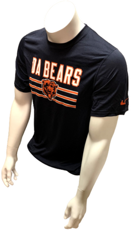 Nike Dri Fit Men's Chicago Bears Da Bears Navy Short Sleeve Shirt NFL T-Shirt