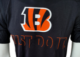 Nike Dri-Fit Men's Cincinnati Bengals Just Do It Football Black Shirt Size Small