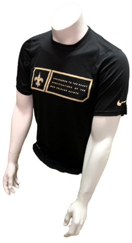 Nike Dri Fit Men's New Orleans Saints Black Short Sleeve Shirt NFL T-Shirt