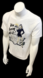 Nike Jordan Men's Now Serving All J's White Short Sleeve Shirt Size Medium