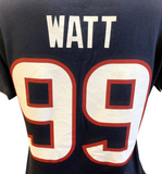 Nike Women's Houston Texans JJ Watt #99 Navy Slim Fit Shirt Size Large