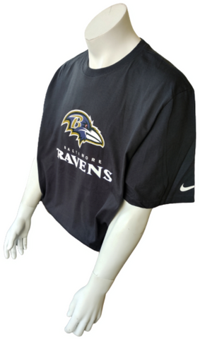 Nike NFL Team Apparel Men's Baltimore Ravens Black Short Sleeve Shirt Size XXL