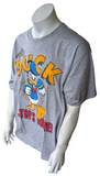 Disney Men's Donald Duck "The Duck Stops Here" Gray Short Sleeve Shirt Size 3XL