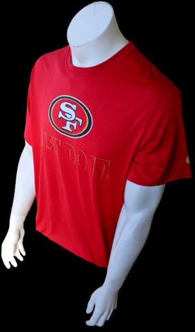 Nike Dri-Fit Men's San Francisco 49ers Just Do It Red Short Sleeve Shirt Size L