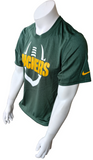 Nike Dri-Fit Men's Green Bay Packers Football NFL Green Shirt Size Small