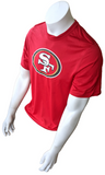 Nike Dri-Fit Men's NFL San Francisco 49ers Red Short Sleeve Shirt Size Small