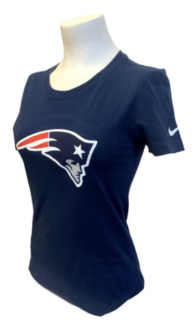 Nike Women's New England Patriots Rob Gronkowski #87 NFL Navy Slim Fit Shirt XS