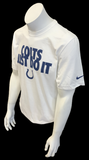 Nike Men's Indianapolis Colts Just Do It NFL Football White Shirt Size Large