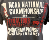 Nike Men's Arkansas Razorbacks NCAA Basketball Championship Gray Shirt Size S