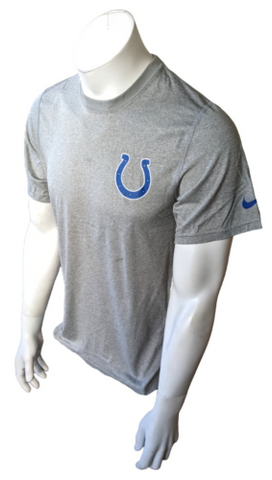 Nike Dri-Fit Men's Indianapolis Colts NFL Gray Short Sleeve Shirt Size Small