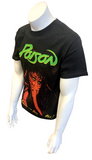 Hanes Heavyweight Men's Poison 25 Years Of Rock And Roll Black Shirt Size M