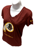 Nike Dri Fit Women's Washington Redskins Burgundy Short Sleeve Shirt NFL T-Shirt