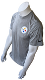 Nike Dri-Fit Men's Pittsburgh Steelers NFL Gray Short Sleeve Shirt Size Small