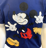 Disney Men's Mickey Mouse Navy Short Sleeve Shirt Size Large