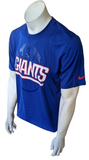 Nike Dri-Fit Men's New York Giants NFL Football Blue Short Sleeve Shirt