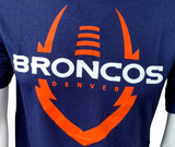 Nike Dri-Fit Men's Football Denver Broncos Navy Short Sleeve Shirt Size Small