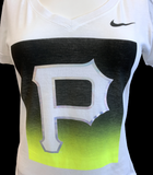 Nike Women's Pittsburgh Pirates Baseball MLB White Slim Fit Shirt