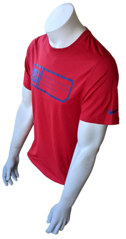 Nike Dri-Fit Men's New York Giants Engineered Red Short Sleeve Shirt Size Small