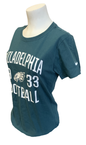 Nike Women's Philadelphia Eagles Football 1933 Green Slim Fit Shirt Size Medium