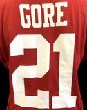 Nike Men's San Francisco 49ers Frank Gore #21 Red NFL Football Shirt Size Large